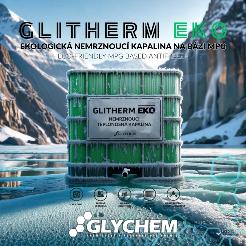 Teplonosná kapalina GLITHERM EKO (MPG) Monopropylenglykol / Propylenglykol 