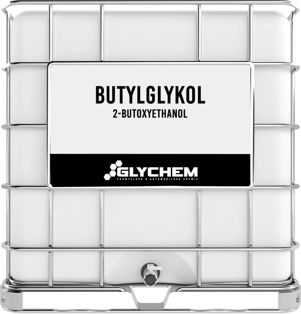Butylglykol (2-butoxyethanol), rozpouštědlo pro barvy a čisticí prostředky