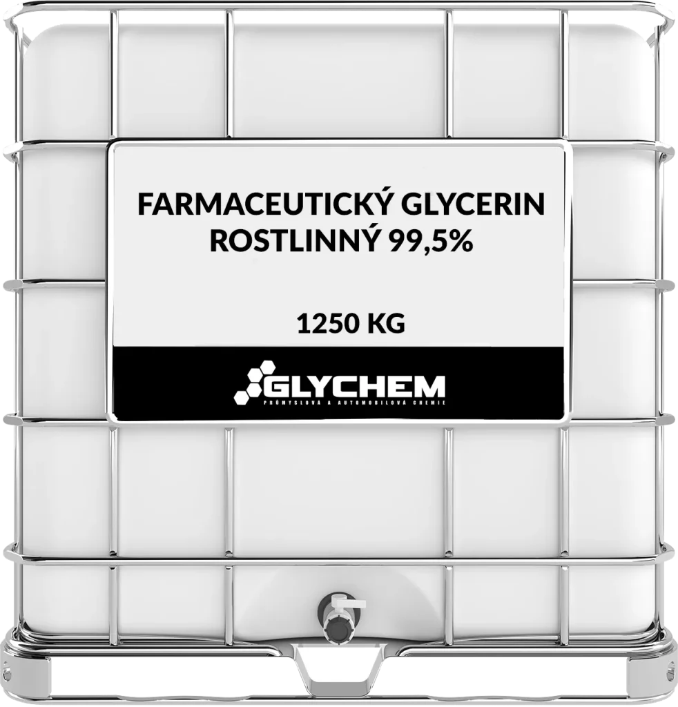 Glycerin rostlinný 99,5 % farmaceutický pro kosmetiku, farmacii a potraviny