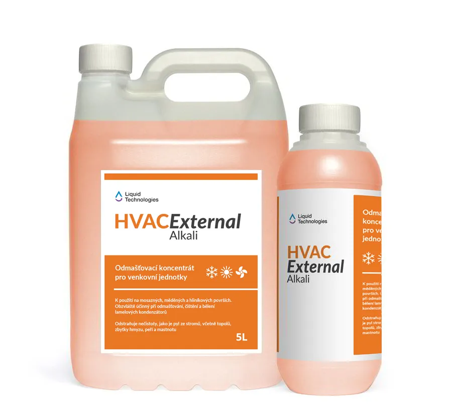 HVAC External Alkali, alkalický pěnicí čistič venkovních jednotek klimatizace