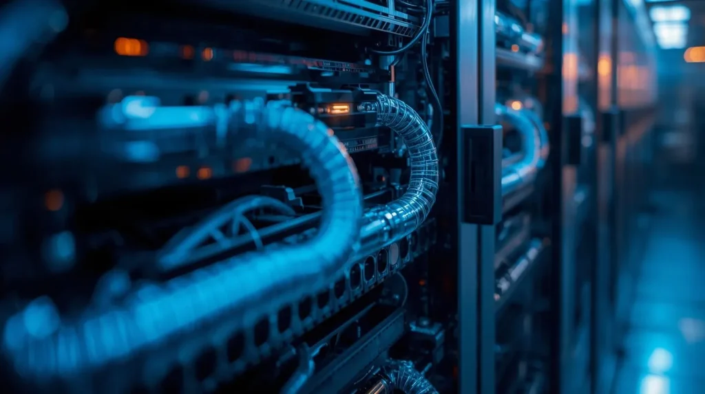 Kapalinové chlazení serverů v racku datacentra