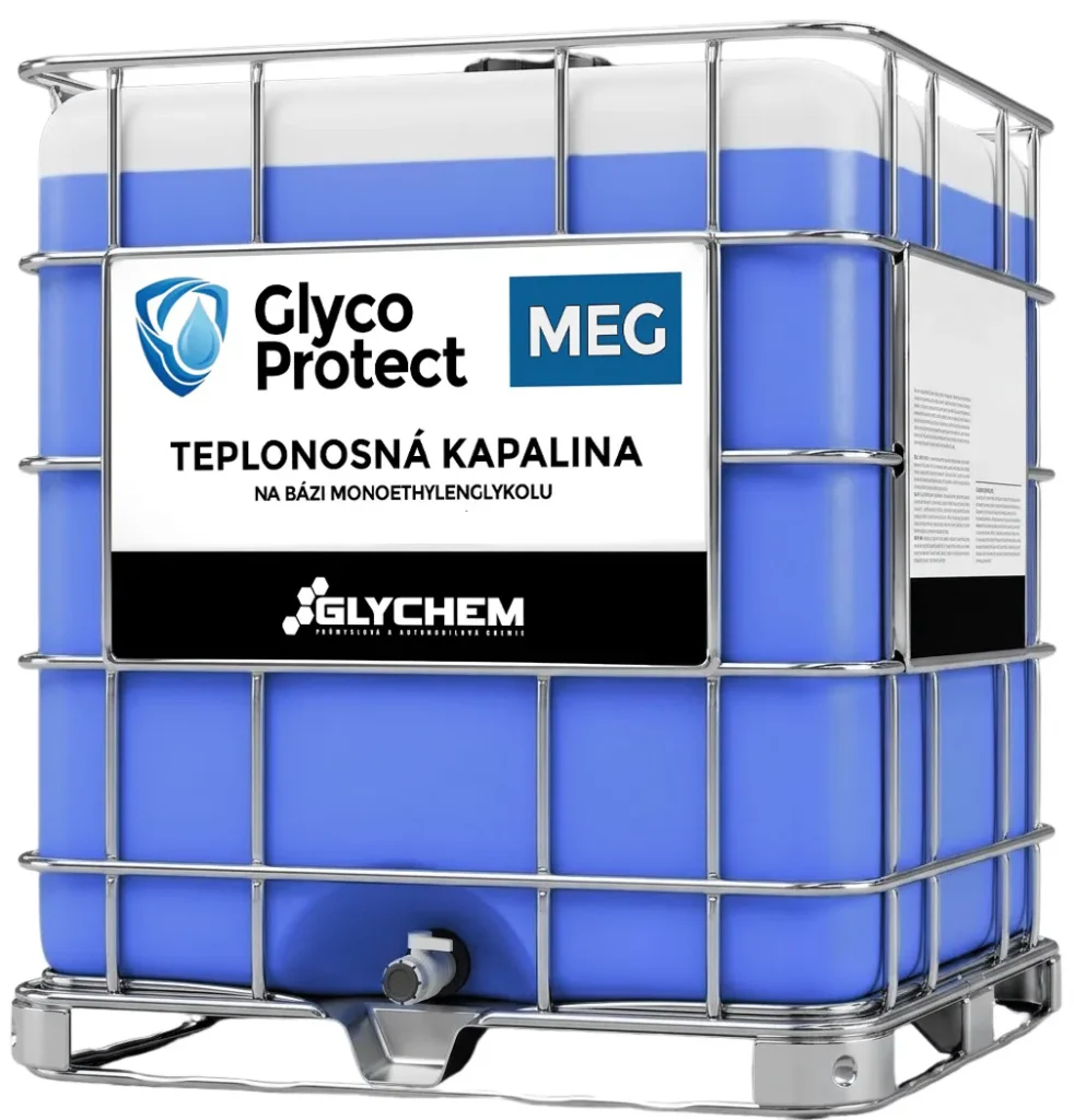 Monoethylenglykol (MEG), hotová teplonosná kapalina pro topení a chlazení