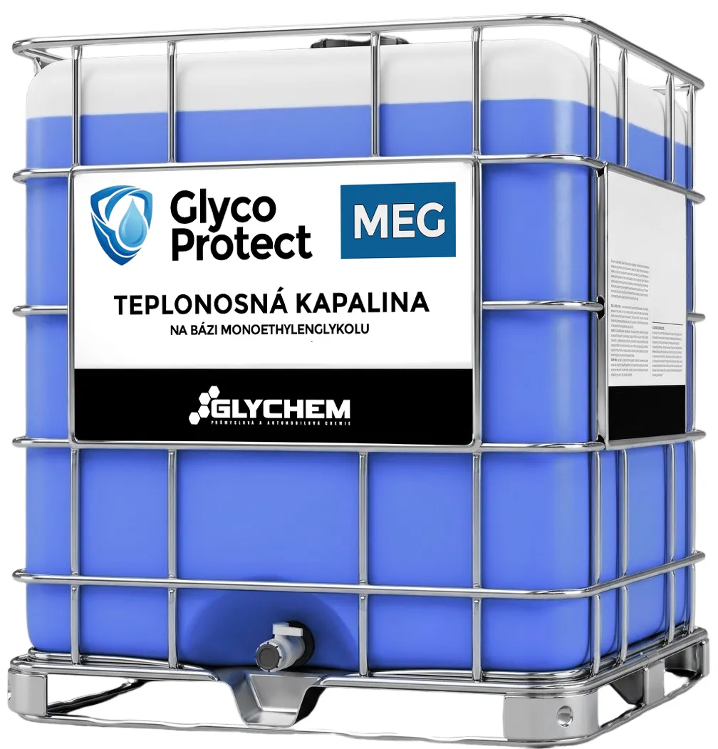 Monoethylenglykol (MEG), hotová teplonosná kapalina pro topení a chlazení